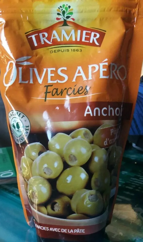 Olives apéro farcies anchois