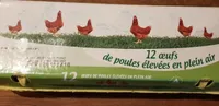 12 oeufs de poules élevées en plein air