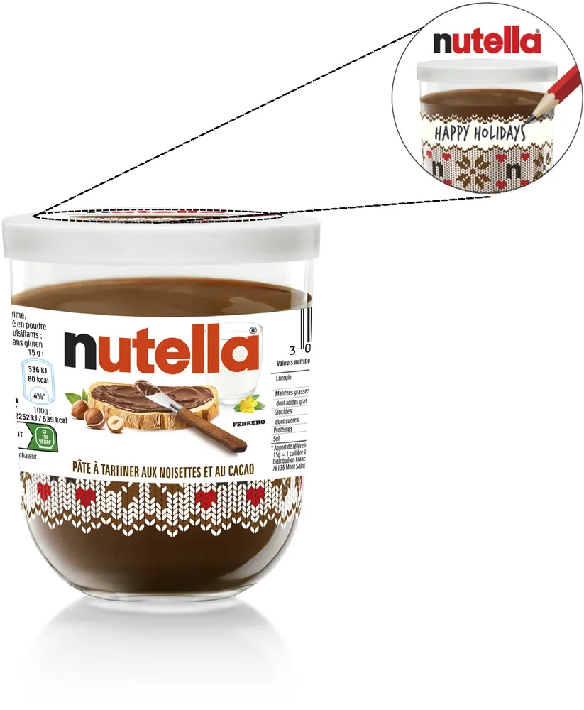 Nutella pâte à tartiner aux noisettes et au cacao 220g