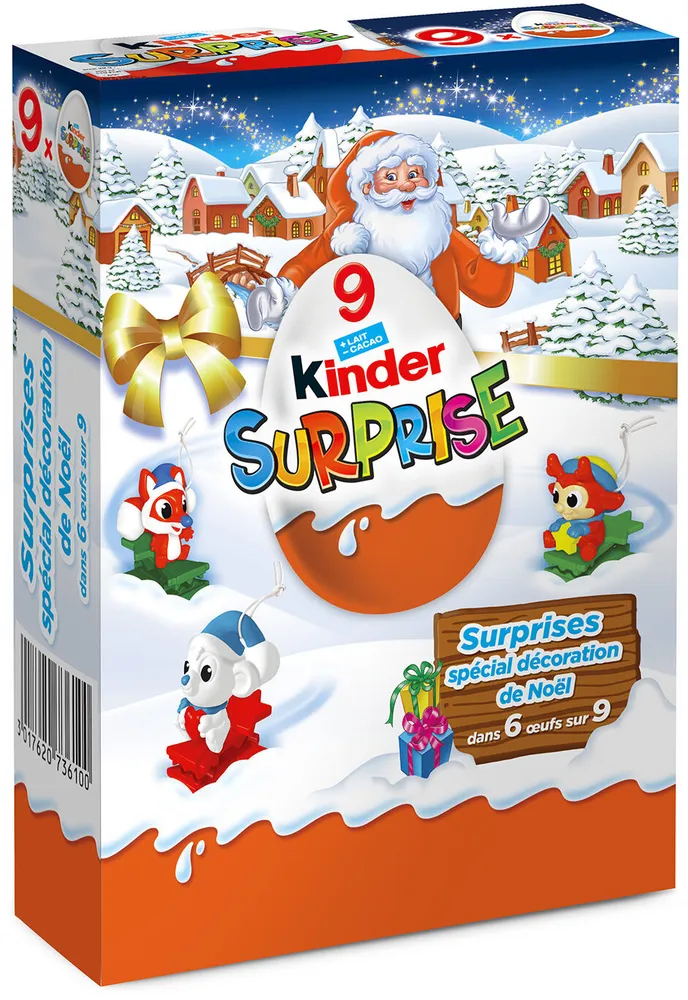 Kinder surprise t9 boite de 9 œufs