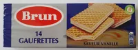 BRUN - 14 Wafers Vanilla Flavor, 146g (5.2oz)