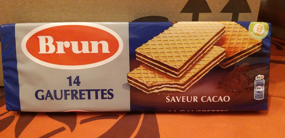 14 Gaufrettes saveur Cacao