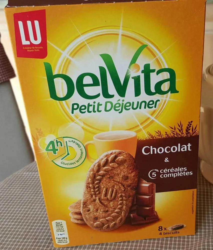 Belvita - Petit Déjeuner - Chocolat & 5 Céréales Complètes
