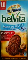 Belvita Petit Déjeuner Chocolat & 5 Céréales Complètes, allégé en sucres