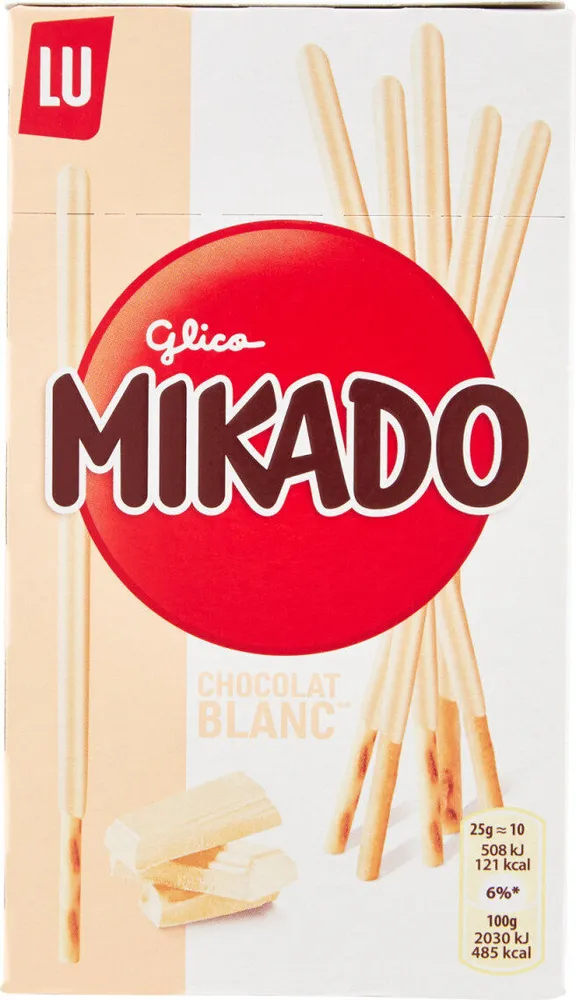 Mikado chocolat blanc