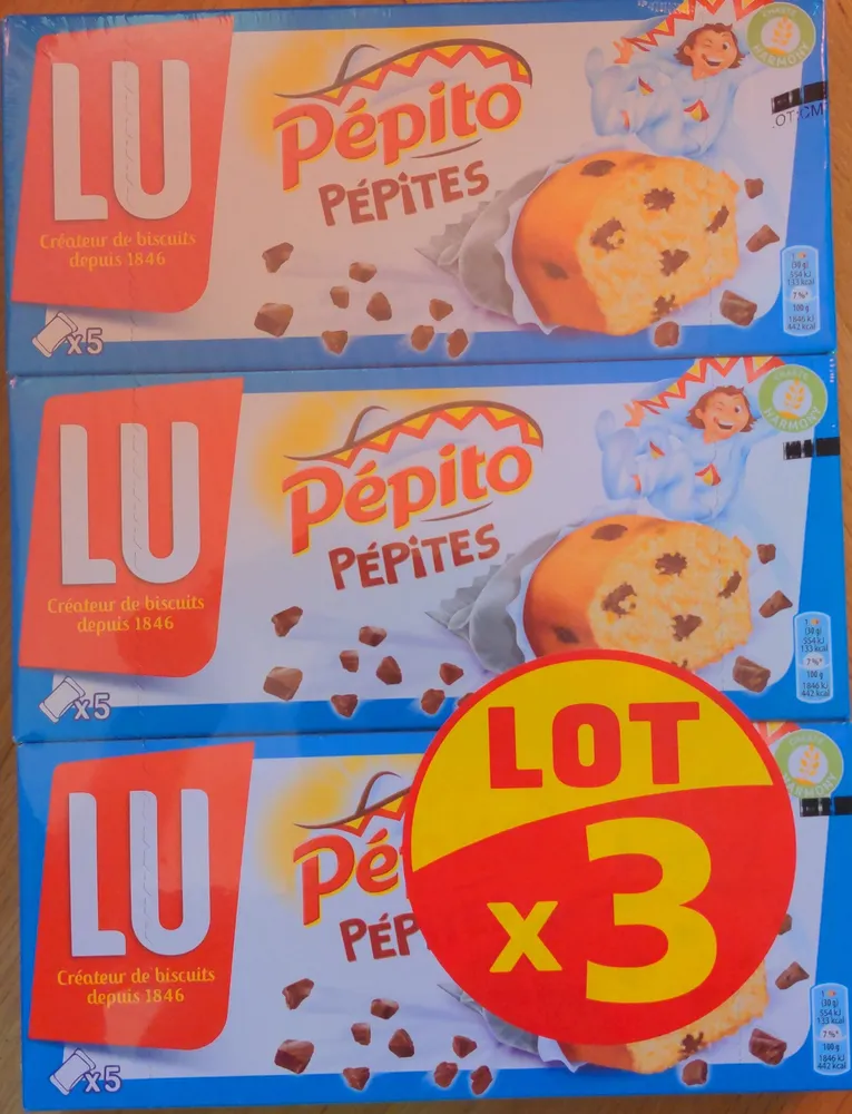 Lot de 3 Pépito pépites