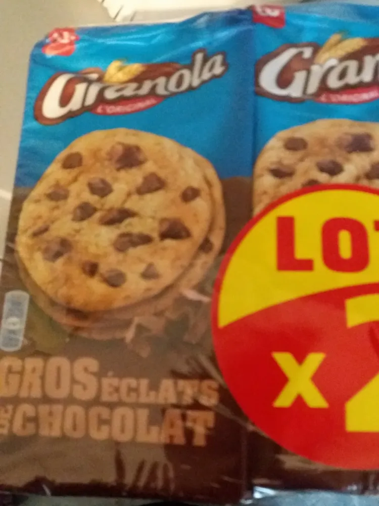 Granola extra cookies chocolat