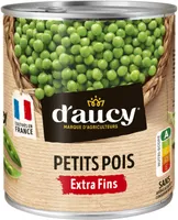 Petits pois extra fins d'aucy 560g