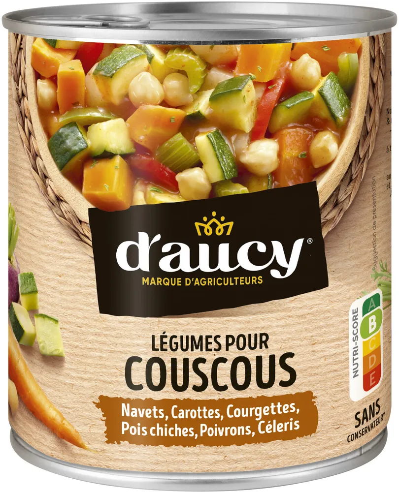 Légumes cuisinés pour couscous d'aucy 800g