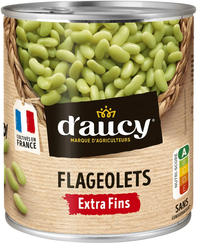Flageolets extra fins d'aucy 530g