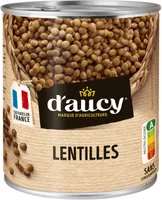 Lentilles préparées Cultivés en France d'aucy 530g