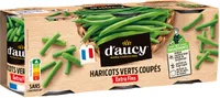 Haricots verts extra fins coupés d'aucy cart.3x110g