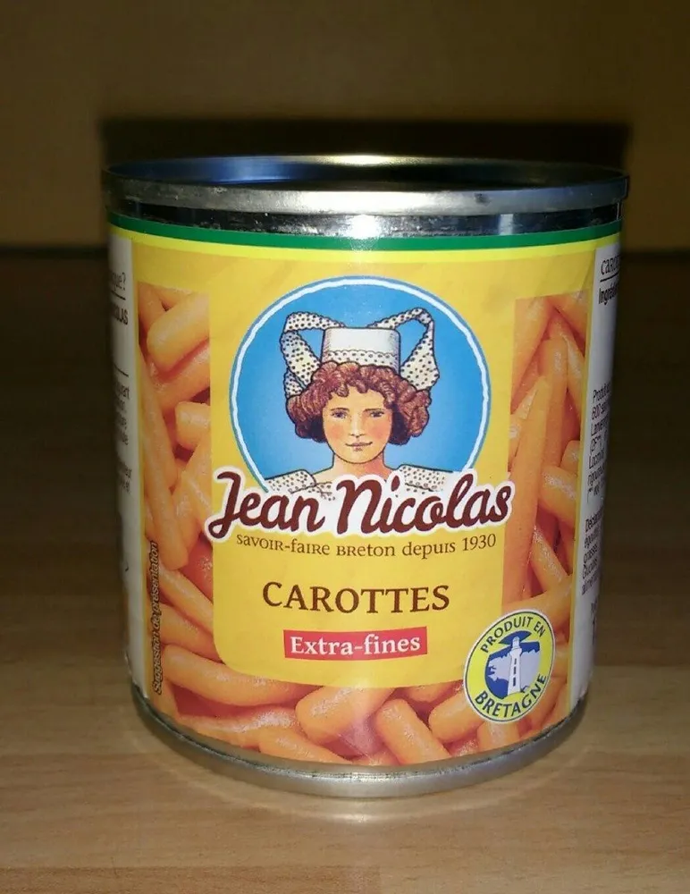 Carottes extra fines