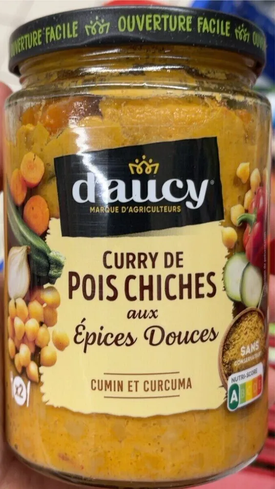 Curry de pois chiche aux epices douces