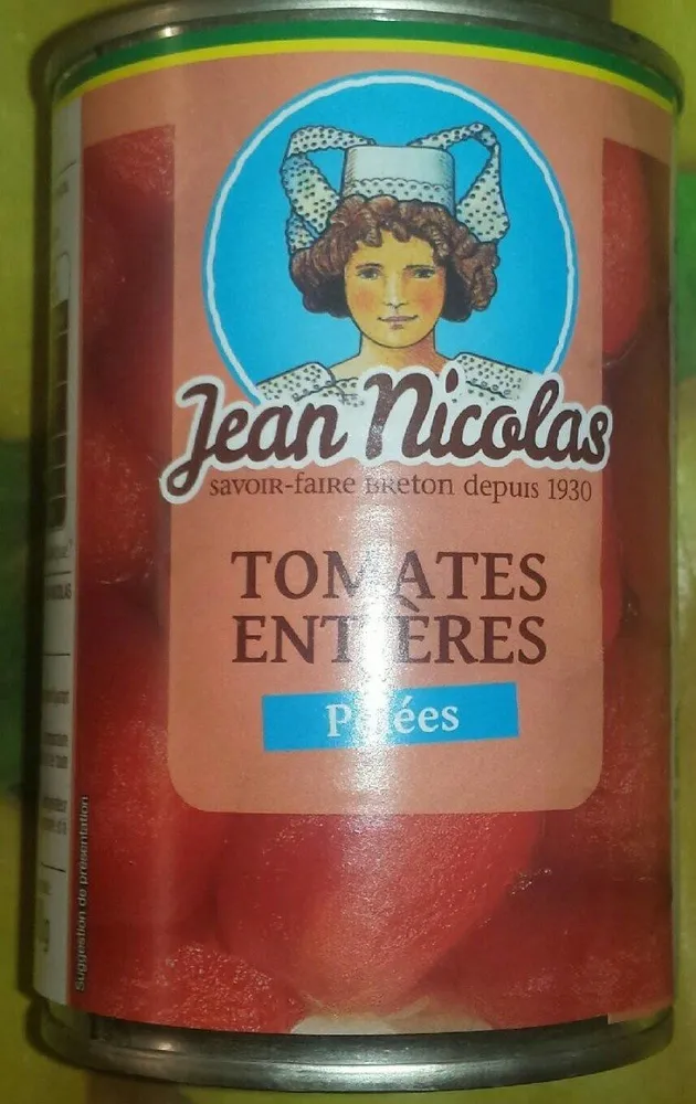 Tomates entières pelées