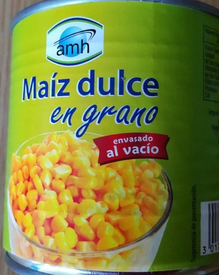 Maíz dulce en grano