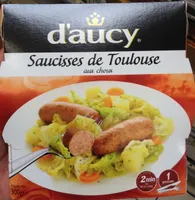 Saucisses de Toulouse aux choux