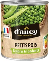 Petits pois tendres et fondants d'aucy 560g
