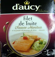 Filet de Truite, Sauce Nantua et sa purée de pomme de terre-cresson