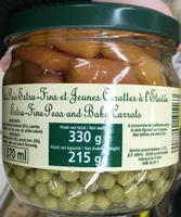 Petits Pois Extra-Fins et Jeunes Carottes à l'Étuvée