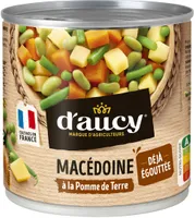 Macédoine à la pommes de terre déjà égouttée d'aucy 265g