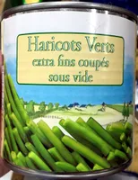 Haricots verts extra fins coupés sous vide