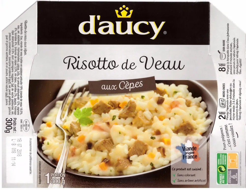 Risotto de Veaux aux Cèpes