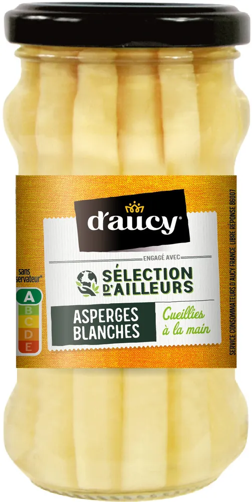 Asperges blanches mini cueillies main Sélection d'ailleurs d'aucy 110g