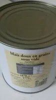 Mais  doux en grain sous vide