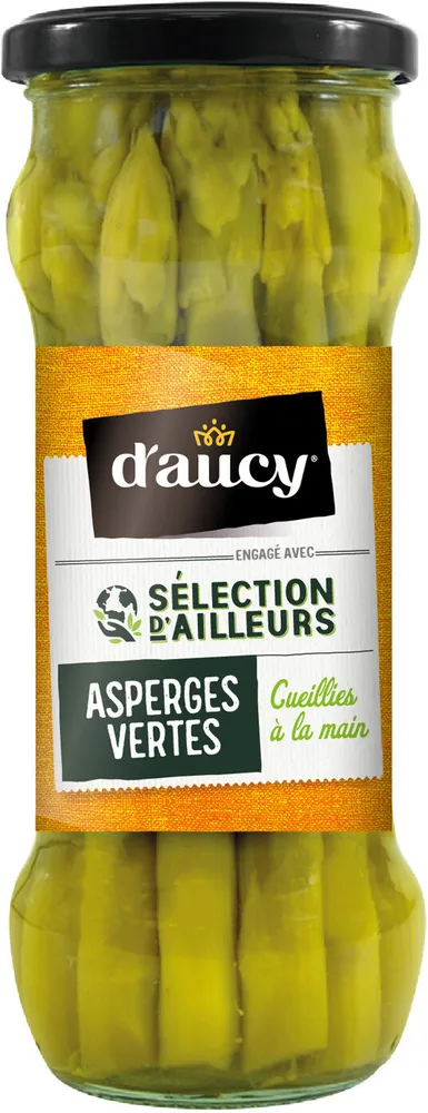 Asperges vertes cueillies main Sélection d'ailleurs d'aucy 185g