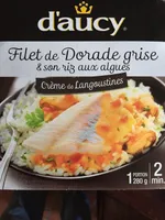 Filet de dorade crème langoustine d'AUCY barquette micro ondable