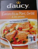 Emincés de porc grillé et ses penne