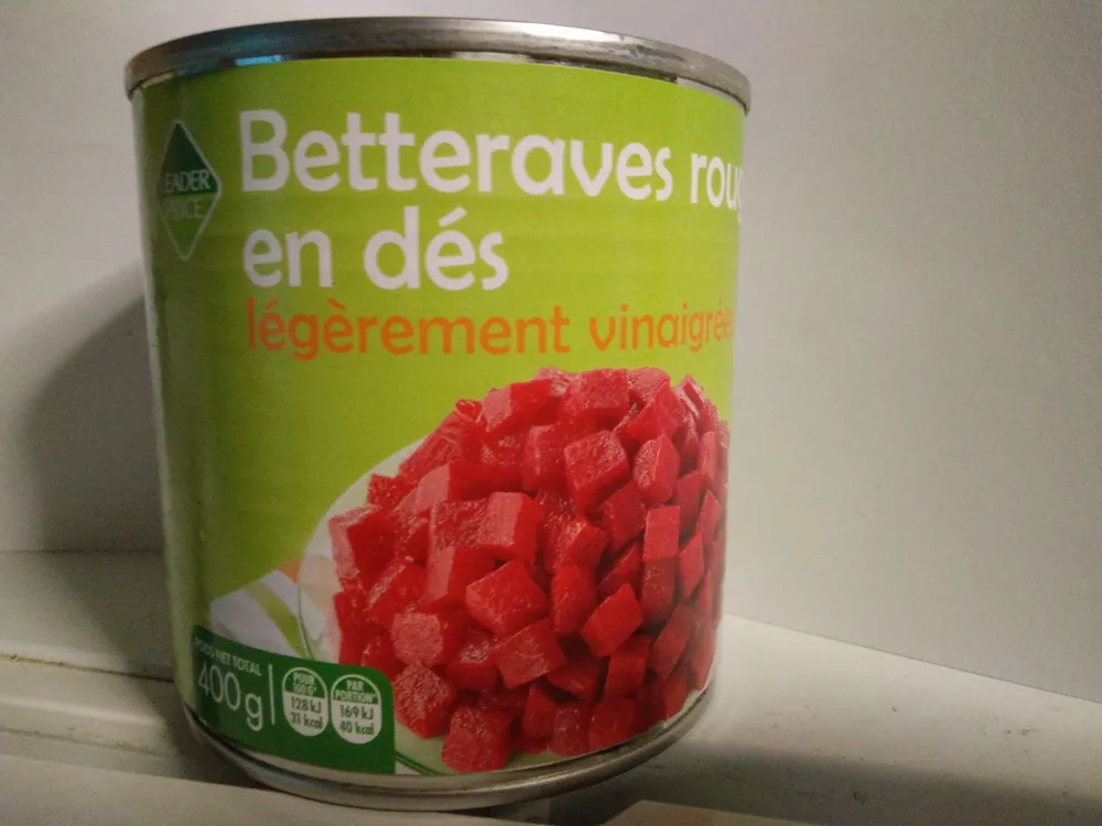 Betterave en conserve