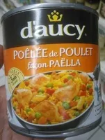 Poêlée de poulet façon paëlla D'AUCY, boîte 1/2 de 290G