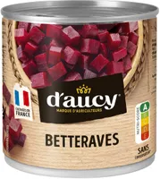 Betteraves rouges en dés d'aucy 265g