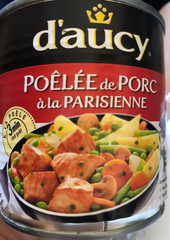 Poêlée de porc à la parisienne