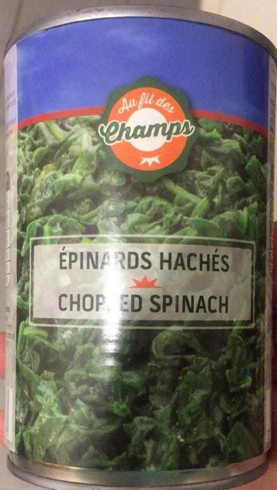 Epinards haches