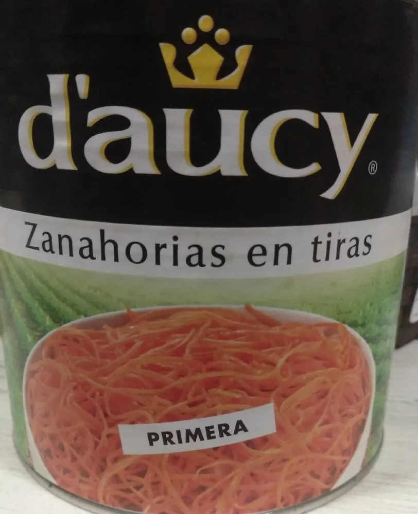 Zanahoria en tiras