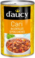 400g cari lentilles pois chiches d 'aucy