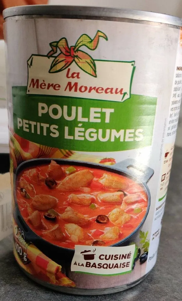 Poulet petit légumes à la basquaise