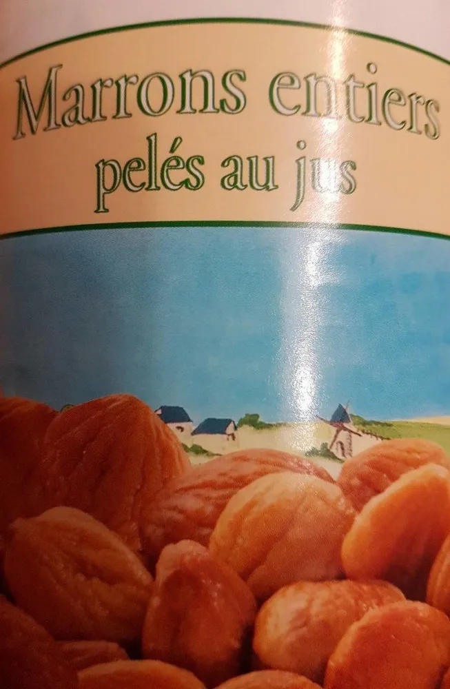 Marrons entiers pelés au jus