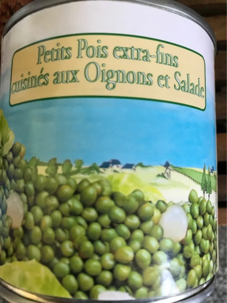 Petits pous extra fins cuisinés aux ougnons et salade