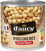 Pois chiches cuisson vapeur Cultivés en France d'aucy 265g