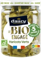Haricots verts Bio engagé d'aucy 290g