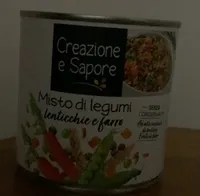 Misto di legumi lenticchie e farri