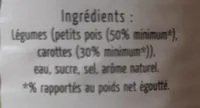 Petit pois et jeune  carotte