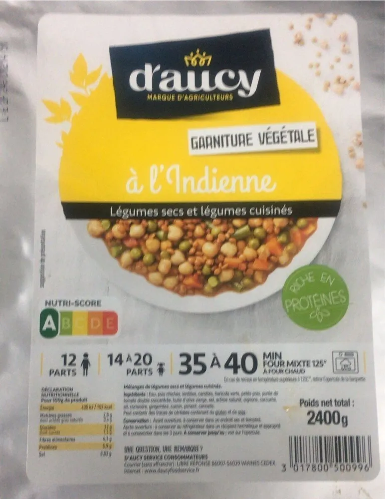 Legumes sec et legumes cuisinés