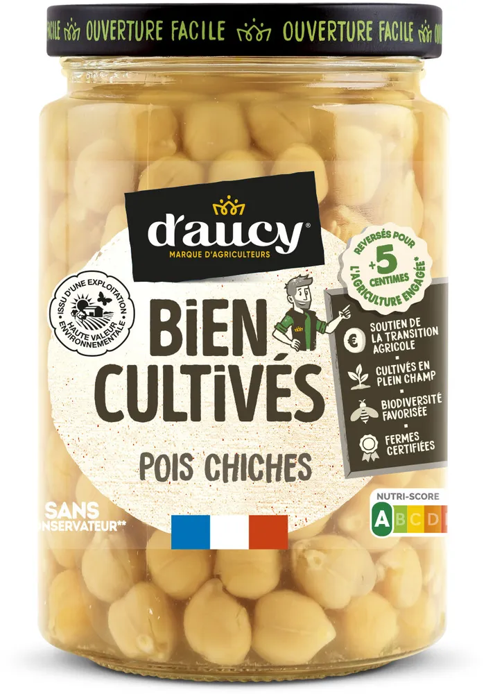 Pois chiches HVE Bien cultivés d'aucy 250g