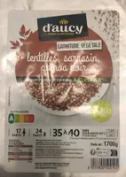 Lentilles, sarrasin, quinoa noir
