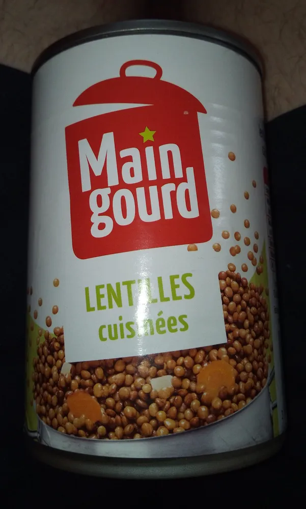 Lentilles cuisinés